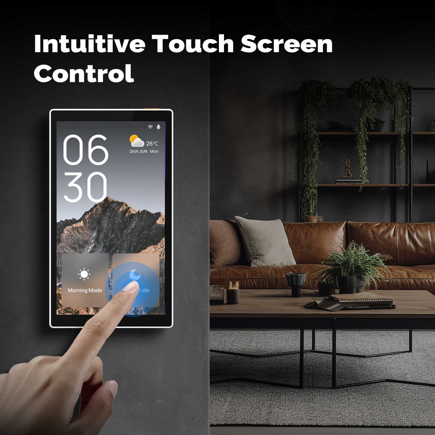 Panel de Control Touch Wifi y Zigbee con Alexa Integrada