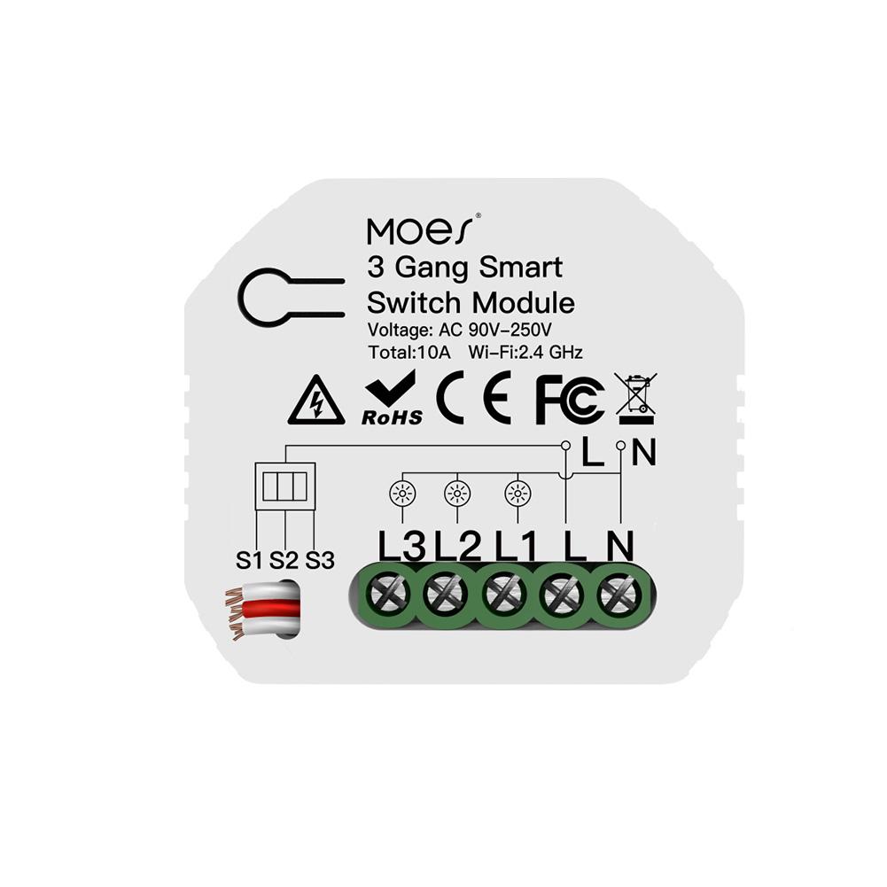 Mini Módulos Interruptor Wifi 3 Vías